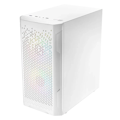 Nowy gamingowy Logic Aramis biały ARGB MINI AMD Ryzen 5 5600T 3,5 GHz / 32 GB / 2 TB SSD / Win 11 + Nvidia RTX 5060 Ti [16 GB]