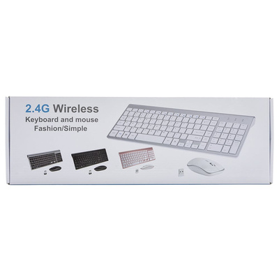 Bezprzewodowa klawiatura + mysz BNH-K-05 szara